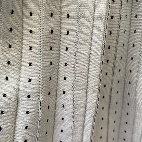 Milly Pleated Dot Flare Dress I Size: L - Picture 14 of 16